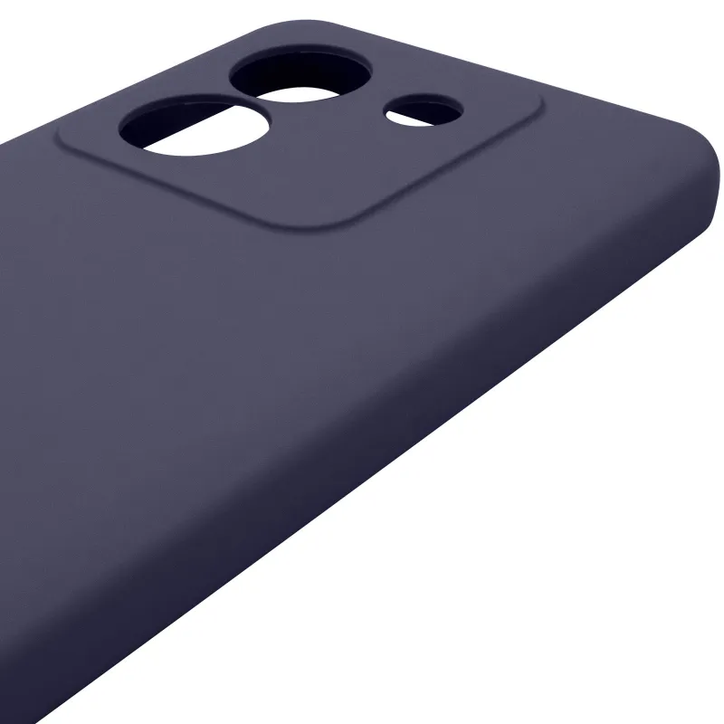 Чехол Silicone Case Lakshmi Premium з закритою камерою на Xiaomi Poco M7 pro 5G – Темно-синий / Midnight blue. Фото 7 из 8