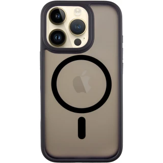 TPU+PC з металевими кнопками та MagSafe на Apple iPhone 16 Pro Max — Чорний / Black
