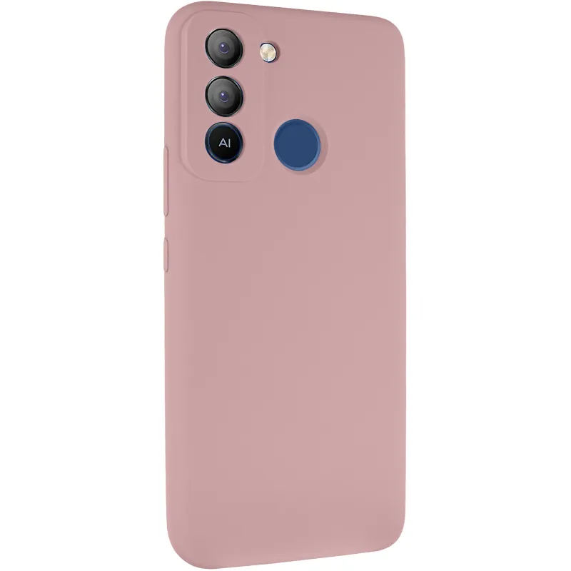 Чехол Silicone Case Lakshmi Premium з закритою камерою на TECNO Pop 5 LTE – Розовый / Pink Sand. Фото 1 из 8