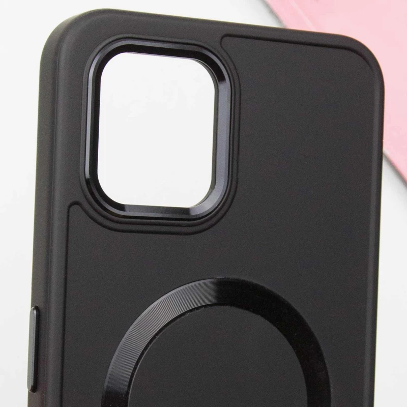 TPU чехол Bonbon с металлическими кнопками та MagSafe на Nothing Phone 2 – Черный / Black. Фото 9 из 9