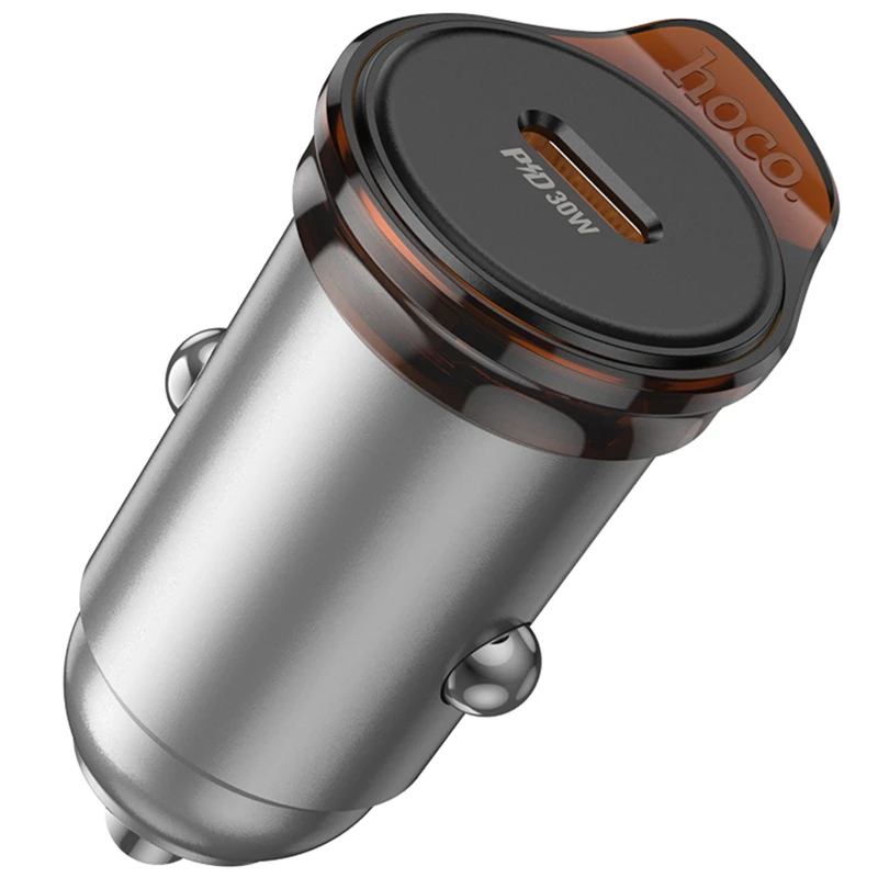 АЗП Hoco NZ16 Rigorous PD30W (1USB-C) – Metal grey. Фото 4 з 6