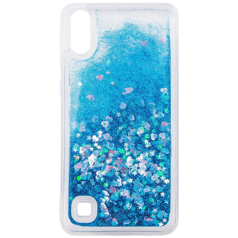 

TPU чохол Liquid hearts на Samsung Galaxy A10 (A105F) (Блакитний)