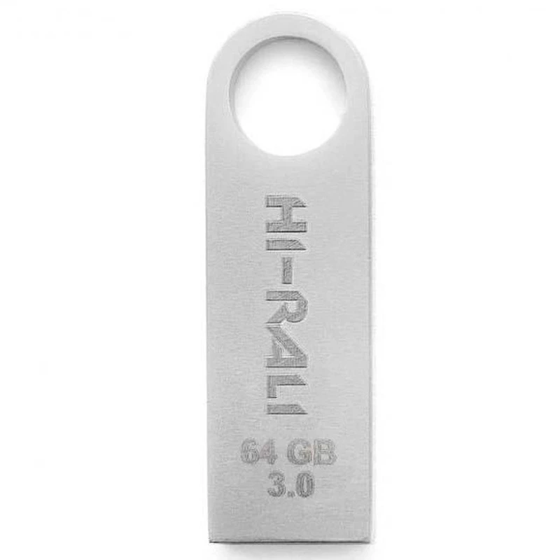 Флеш накопичувач USB 3.0 Hi-Rali Shuttle 64 GB Срібна серія – Срібний. Фото 2 з 2