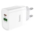 МЗП HOCO C80A Rapido PD20W+QC3.0 Type-C + USB – Білий. Фото 3 з 5