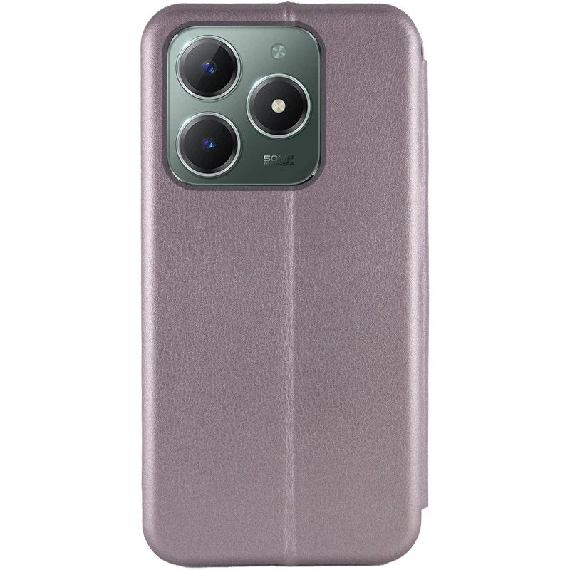 Чохол-книжка класичний на Realme C61 – Сірий. Фото 4 з 5