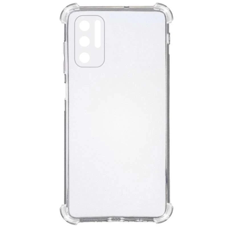 Ультратонкий силіконовий чохол GETMAN з критими бортами та камерою для Xiaomi Redmi Note 10 5G – Безбарвний (прозорий). Фото 2 з 6
