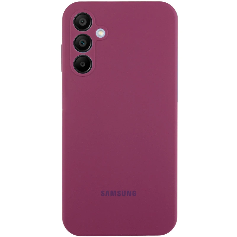 Чохол Silicone Case Lakshmi Premium L з закритою камерою на Samsung Galaxy A56 5G – Бордовий / Plum. Фото 1 з 1
