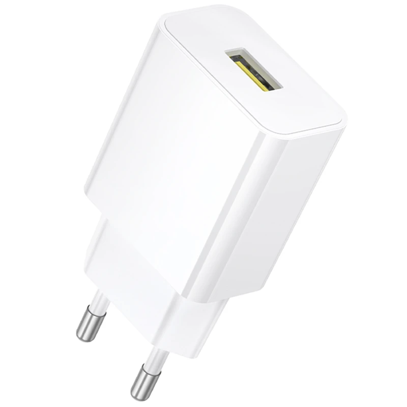 МЗП Borofone BA111A Star QC3.0 (1USB-A) + кабель USB to Type-C – White. Фото 2 з 3