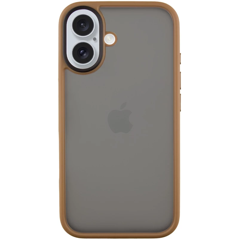 

TPU+PC с металлическими кнопками для Apple iPhone 16 (Золотой), Золотий