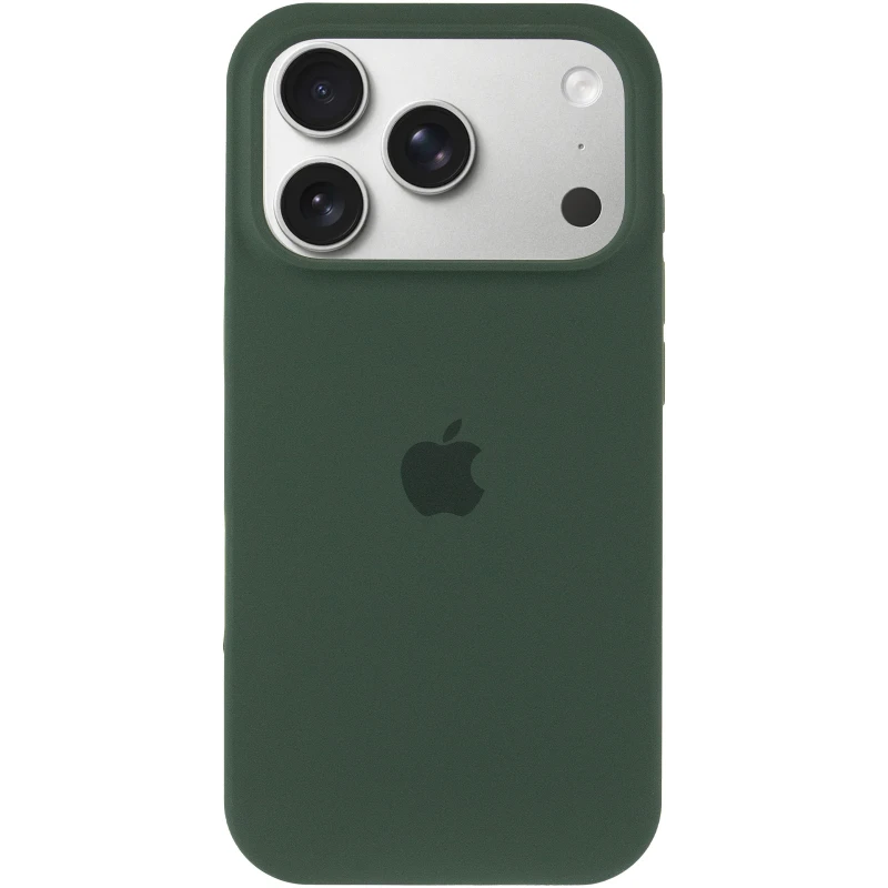 Чехол Silicone Case (AA) Logo with MagSafe для Apple iPhone 17 Pro (6.3") – Зеленый / Cyprus Green. Фото 5 из 11