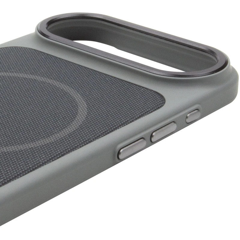 Чехол TPU TechWoven Hybrid with MagSafe для Apple iPhone 17 Air (6.5") – Grey / Black. Фото 6 из 7