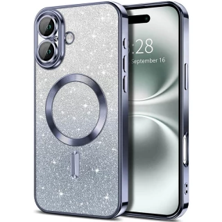 Чохол з блискітками, захисними лінзами на камеру та MagSafe на Apple iPhone 16 Plus фото 1 з 2