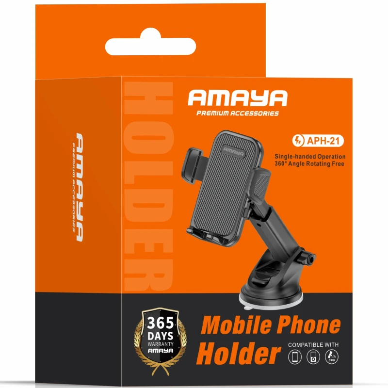 Автотримач Amaya APH-21 (center console) – Black. Фото 2 з 2