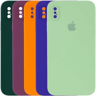 Чохол Silicone Case Square з захистом камери на Apple iPhone XS Max (6.5") фото 1 Чохол Silicone Case Square з захистом камери на Apple iPhone XS Max (6.5") фото 1 з 6