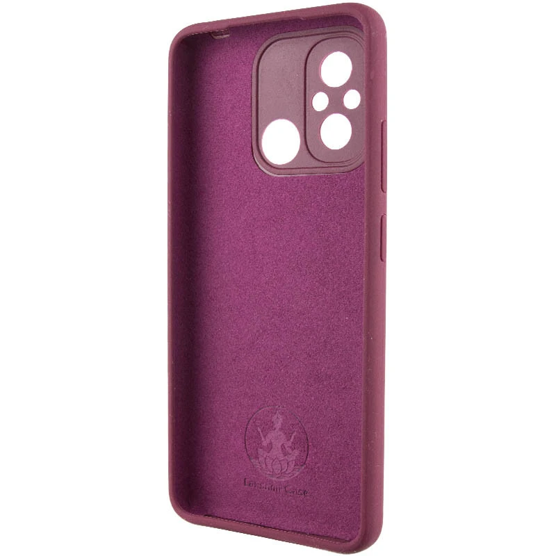 Чохол Silicone Case Lakshmi Premium із закритою камерою для Xiaomi Redmi 12C / Poco C55 – Бордовий / Plum. Фото 8 з 12