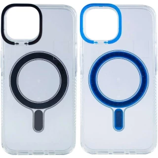 TPU чехол с цветной окантовкой камеры с MagSafe для Apple iPhone 14 Plus (6.7") фото 1 из 2