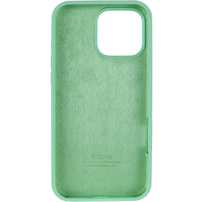 Чехол Silicone Case с закрытым низом для Apple iPhone 16 Pro Max – Зеленый / Pistachio. Фото 9 из 11