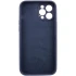 Чехол с защитой камеры Silicone Case для Apple iPhone 12 Pro (6.1") – Темно-синий / Midnight blue. Фото 4 из 6