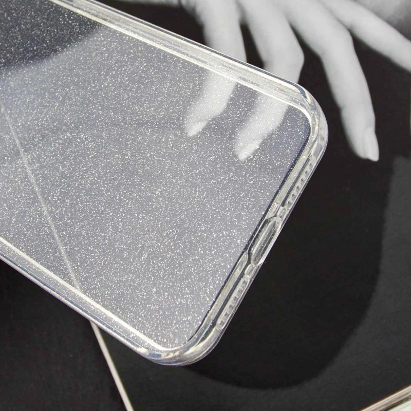 Прозрачный чехол с блестками Apple iPhone 12 (6.1") – Clear. Фото 8 из 9