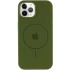 Чехол Silicone Armor Max with MagSafe для Apple iPhone 11 Pro Max (6.5") – Зеленый / Dark Olive. Фото 5 из 10
