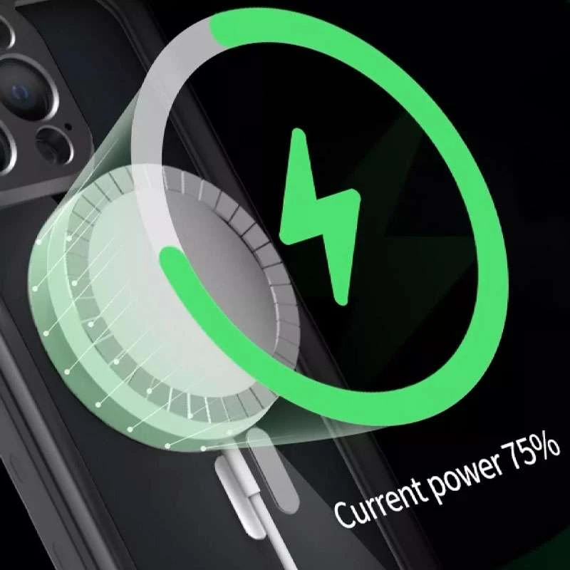 Водонепроникний чохол Shellbox з Magnetic Safe на Apple iPhone 14 (6.1") – Чорний. Фото 3 з 3