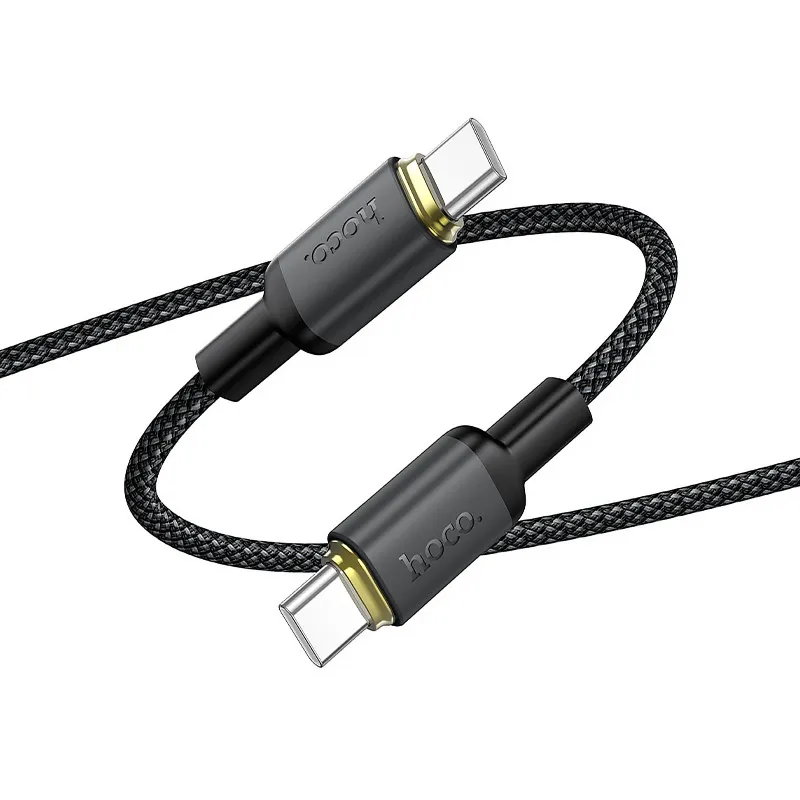 Дата кабель Hoco X128 Benefit Type-C to Type-C 60W (1m) – Black. Фото 4 из 5