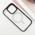 TPU+PC чохол Blueo Skin Friendly Frosted with MagSafe для Apple iPhone 16 Pro – Чорний / Black. Фото 5 з 14