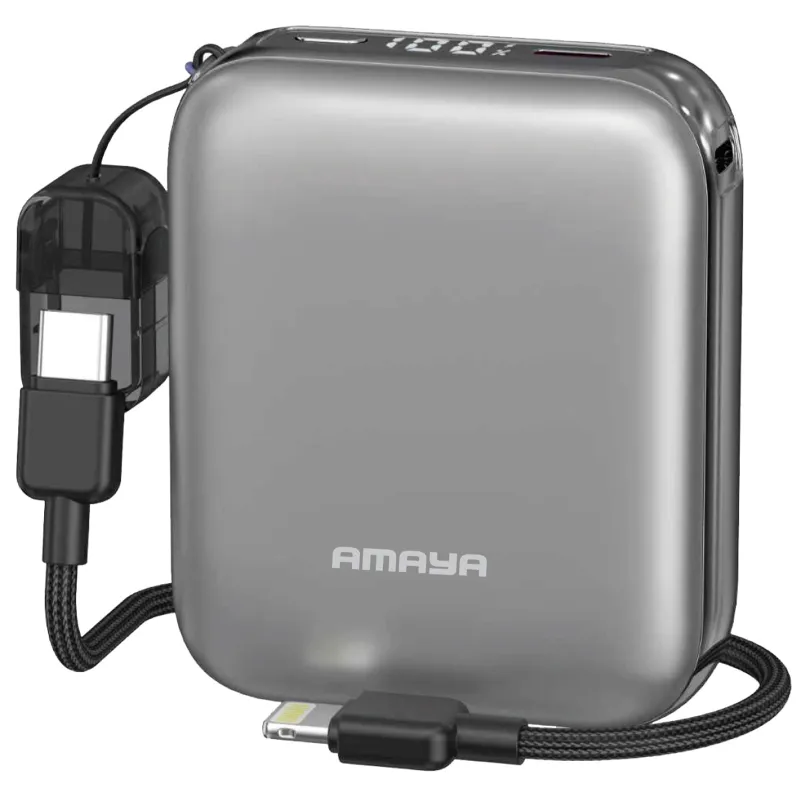 Портативное ЗУ Power Bank Amaya F001C PD20W with cable 10000 mAh фото 1 из 1
