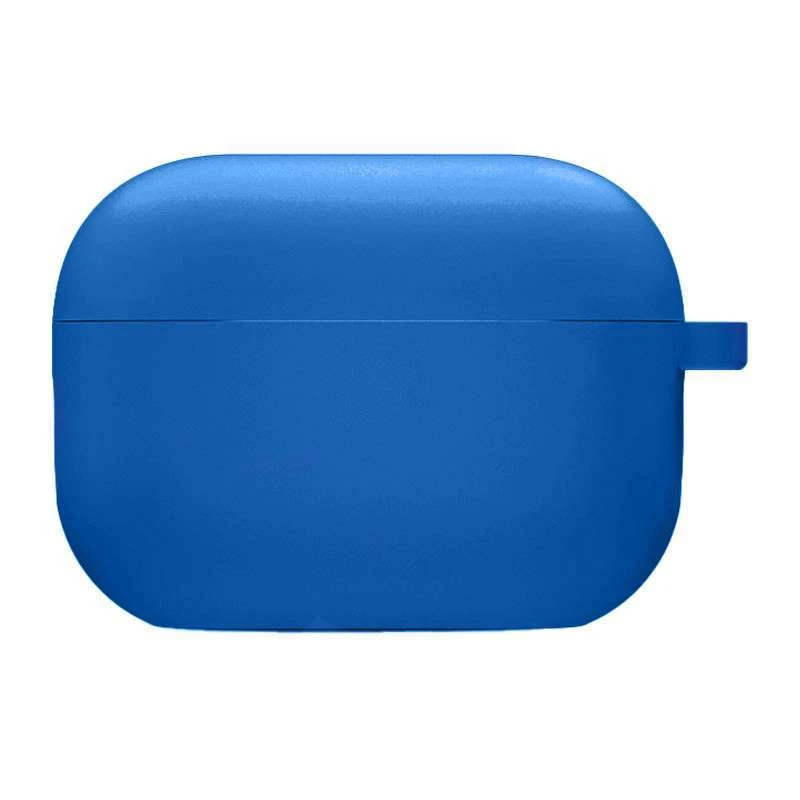 

Силиконовый футляр с микрофиброй для наушников Airpods 3 (Синий / Royal blue), Синій / royal blue