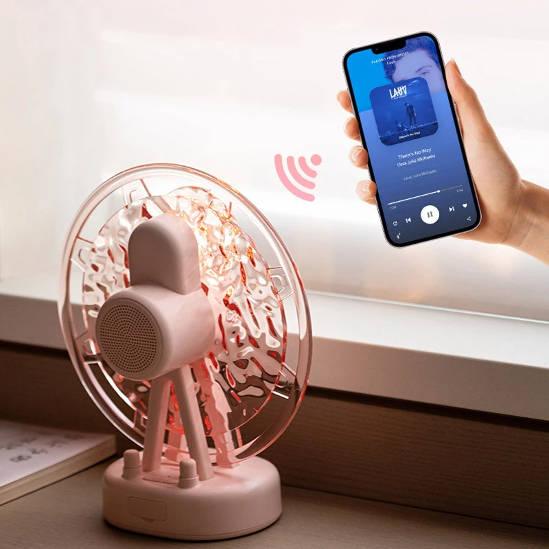 Проектор-нічник ZAY-L07 Sky Wheel 2in1 + Bluetooth колонка – Pink. Фото 7 з 8