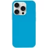 Чохол з закритим низом Silicone Case на Apple iPhone 15 Pro (6.1") – Блакитний / Blue. Фото 1 з 4