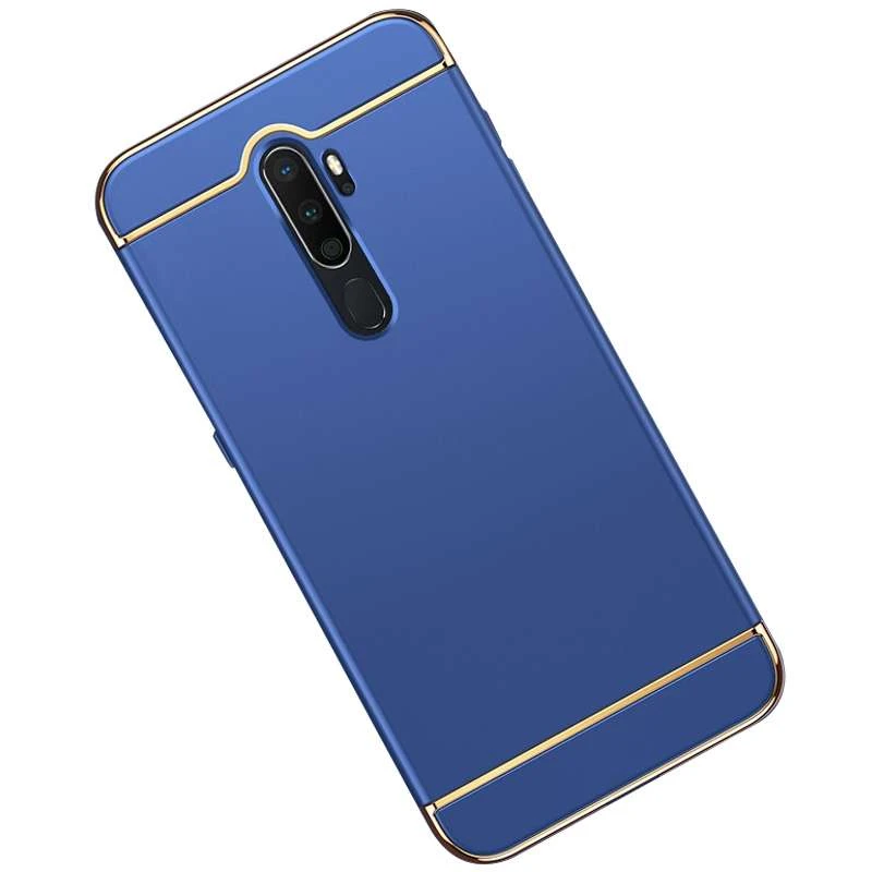 

Пластикова накладка з хромом на Oppo A5 (2020) / Oppo A9 (2020) (Синій)