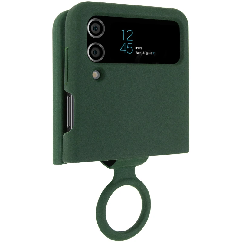 Чохол Foldables Silicone Cover Lakshmi (AAA) для Samsung Galaxy Z Flip4 – Зелений / Cyprus Green. Фото 2 з 6