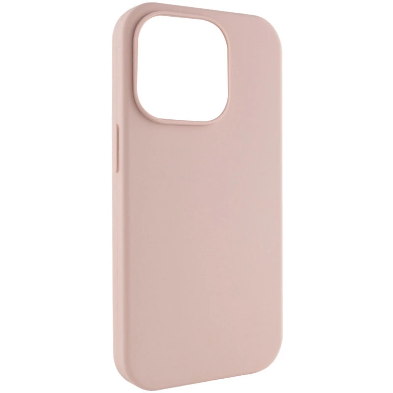 Чехол с закрытым низом Silicone Case для Apple iPhone 15 Pro Max (6.7") – Розовый / Pink Sand. Фото 4 из 8