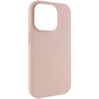 Silicone Case (AA) NO LOGO with MagSafe для Apple iPhone 16e (6.1") — Розовый / Pink Sand