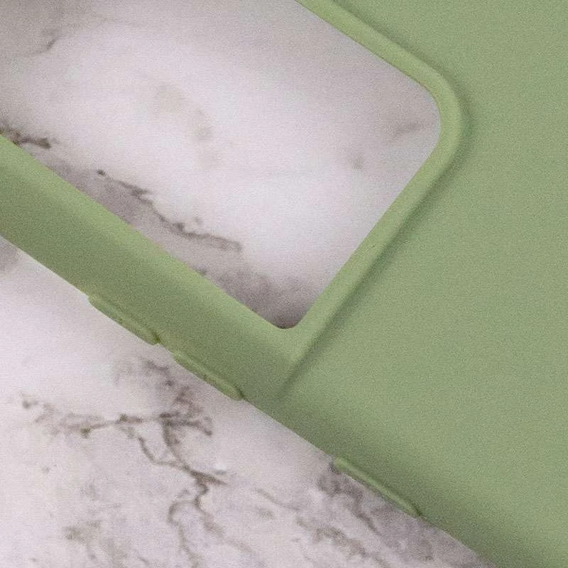 Кольоровий силіконовий чохол на Samsung Galaxy S21 Ultra – Фісташковий. Фото 3 з 4