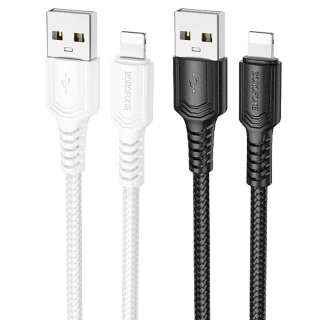 Дата кабель Borofone BX116 Certain USB to Lightning 2.4A (1m) фото 1 з 2