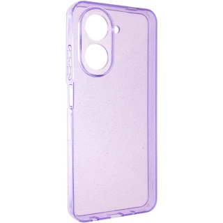 Блискучий силіконовий чохол на Xiaomi Poco C71 — Purple