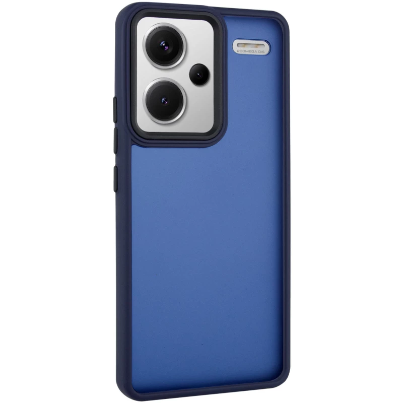 Чехол TPU+PC Lyon Frosted на Xiaomi Redmi Note 13 Pro+ – Синий / Navy Blue. Фото 1 из 7