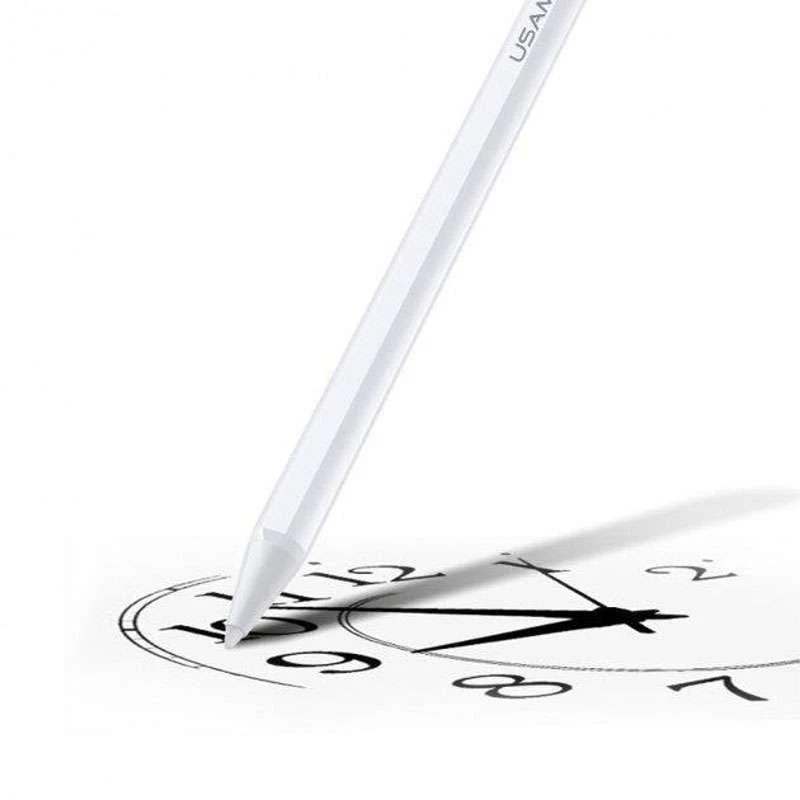 Стилус Usams US-ZB223 Tilt-sensitive Active Touch Capacitive for iPad – White. Фото 2 з 3