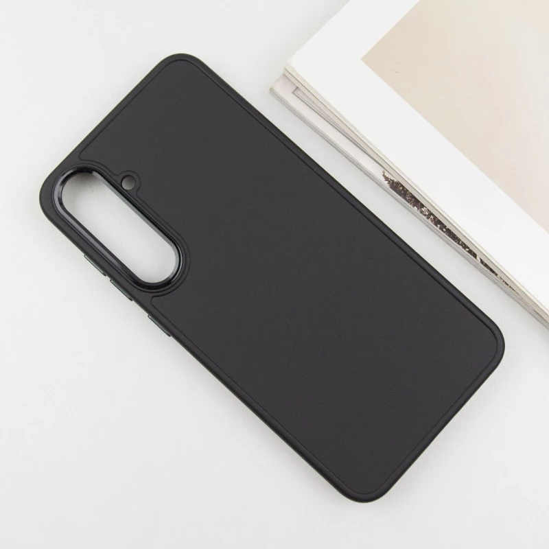 TPU чохол Bonbon з металевими кнопками на Samsung Galaxy S24+ – Чорний / Black. Фото 5 з 11