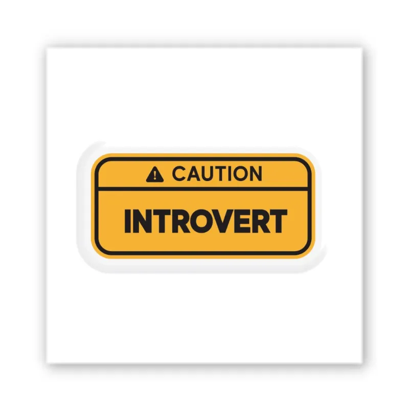 Стікер 3D до 5см Art Collection – Introvert. Фото 1 з 3