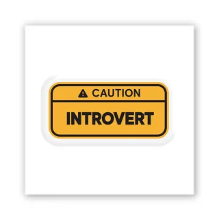 Стікер 3D до 5см Art Collection — Introvert