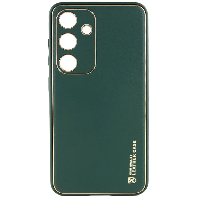 Шкіряний чохол Xshield на Samsung Galaxy S24+ – Зелений / Army Green. Фото 2 з 10