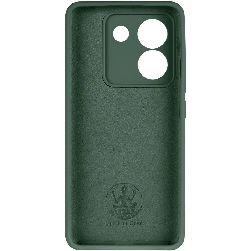 Чехол Silicone Case Lakshmi Premium з закритою камерою на Xiaomi Poco M7 pro 5G – Зеленый / Cyprus Green. Фото 6 из 8