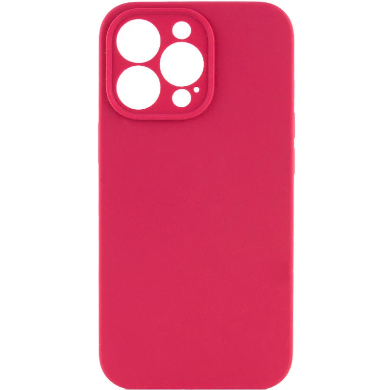 Чехол Silk Full Camera Protective (AA) NO LOGO для Apple iPhone 13 Pro (6.1") – Красный / Rose Red. Фото 1 из 3