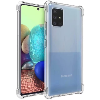 Силіконовий чохол з критими бортами на Samsung Galaxy A51 фото 1 з 2