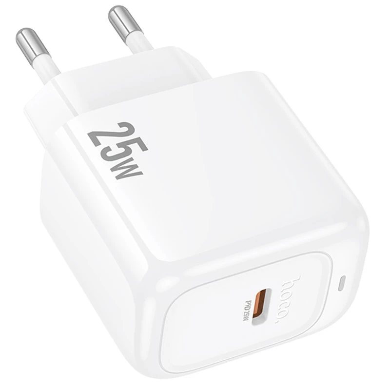 СЗУ Hoco CS53A Surplus PD25W (1USB-C) – White. Фото 3 из 8