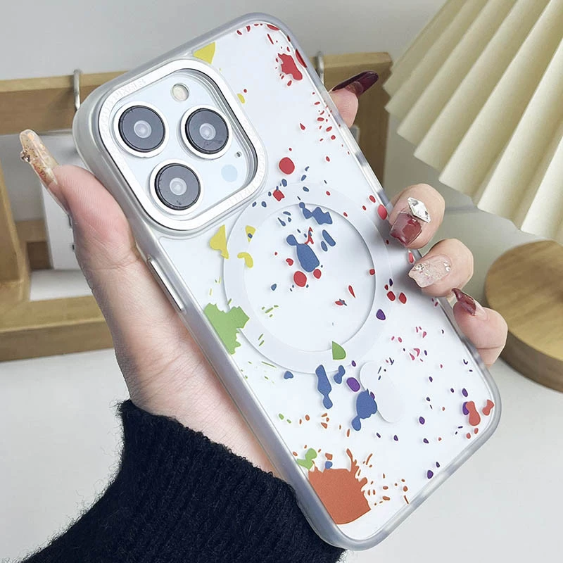 Чехол абстракция рисования с MagSafe для Apple iPhone 12 Pro (6.1") – White. Фото 2 из 3