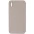 Чехол Silicone Case Square L с защитой камеры для Apple iPhone XS (5.8") – Серый / Light Grey. Фото 1 из 1